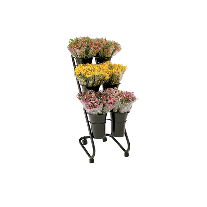 Mobile Black 6 Vase Bouquet Displays